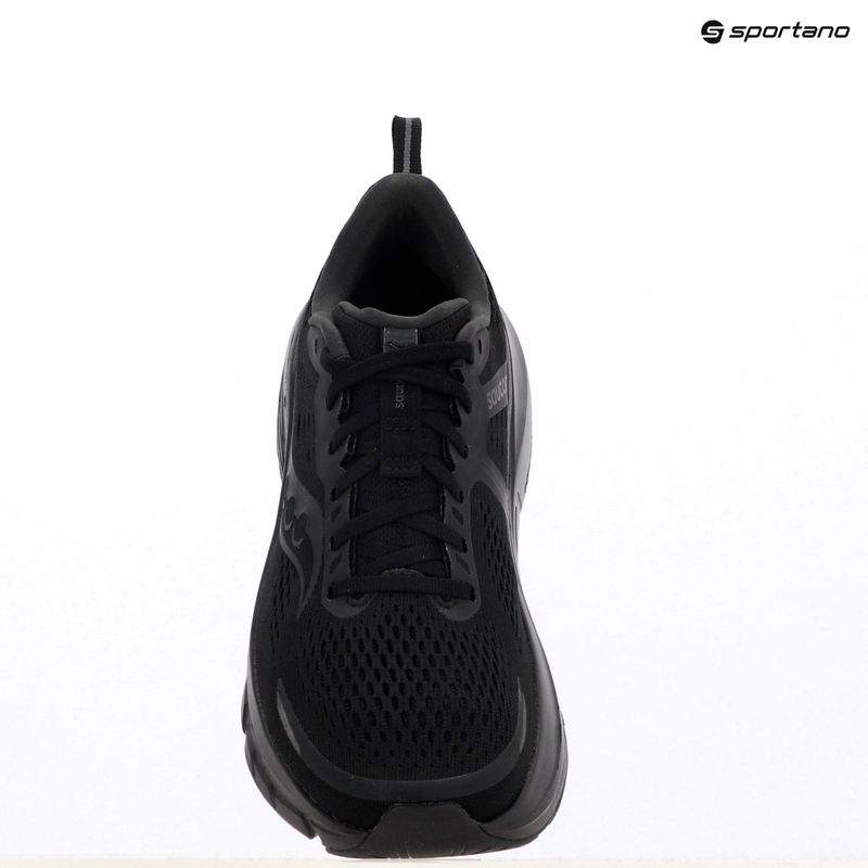 Men's Saucony Guide 18 triple black running shoes 15