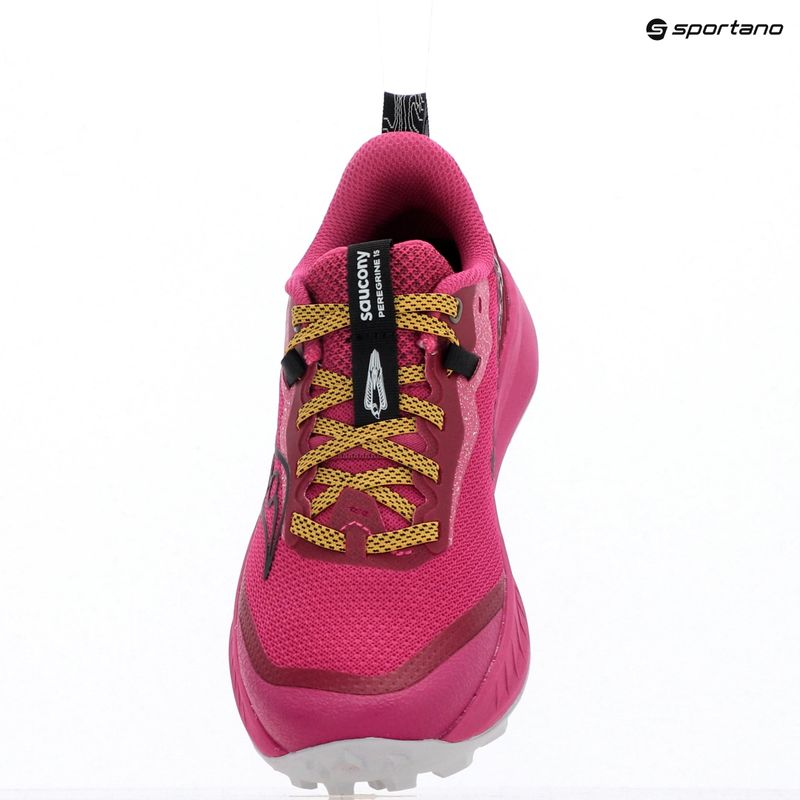 Women's running shoes Saucony Peregine 15 magenta / black 16