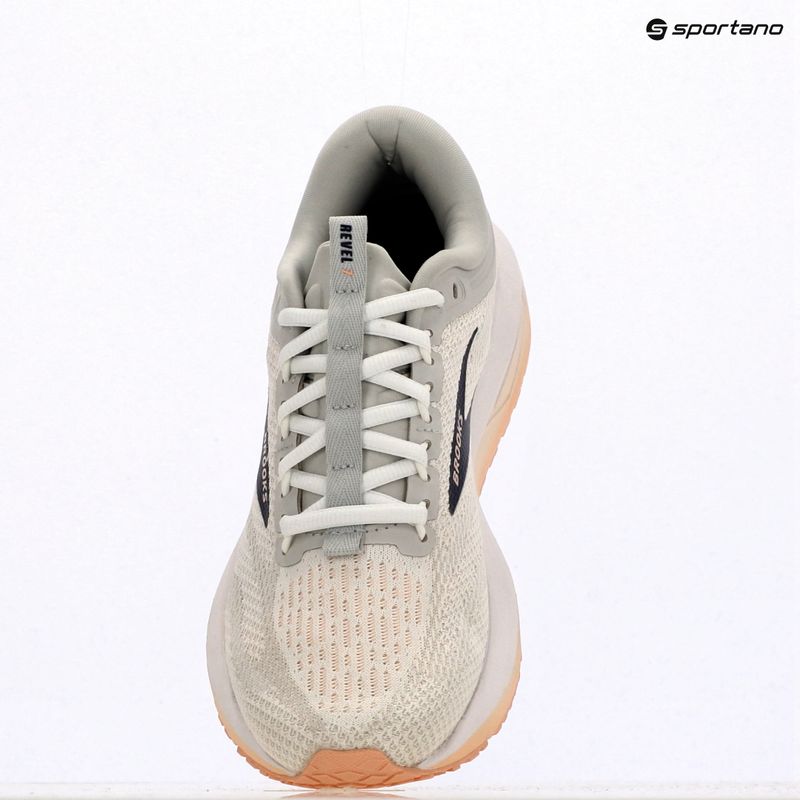 Women's running shoes Brooks Revel 7 oyster/white/tropical peach 9