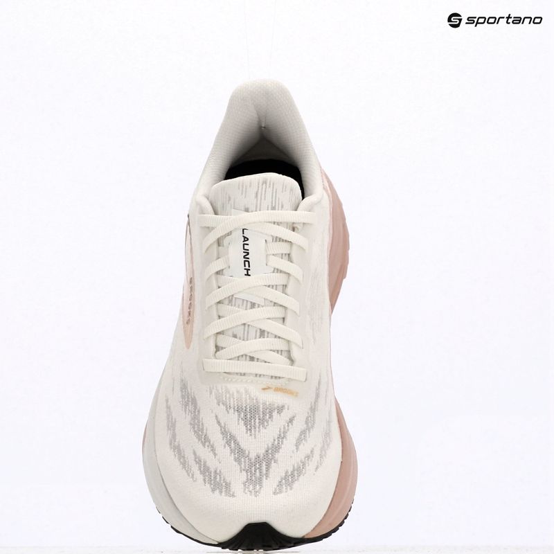 Women's running shoes Brooks Launch 11 white/gold/pink 9