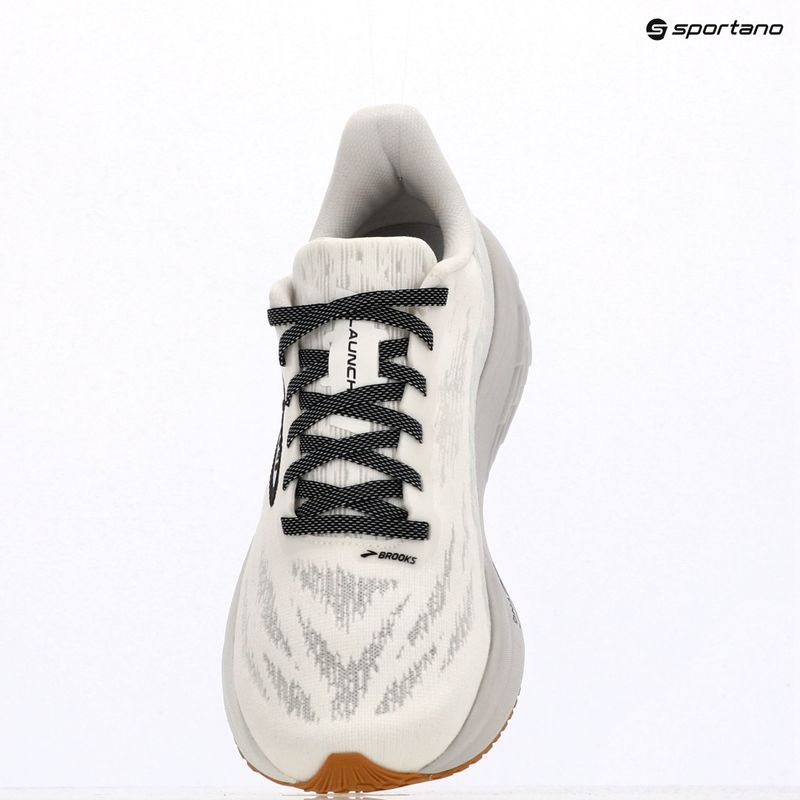 Men's running shoes Brooks Launch 11 white/grey/black 9