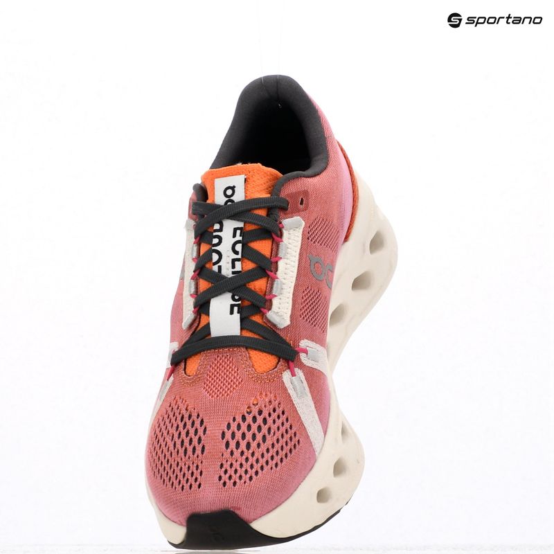 Women's On Running Cloudeclipse tangerine/ivory running shoes 5