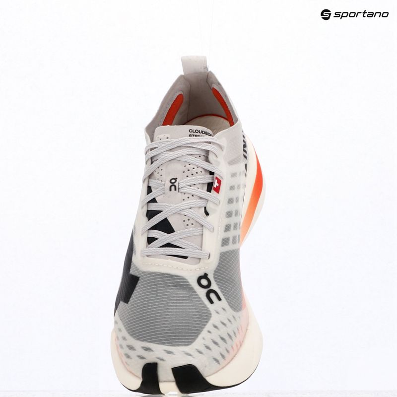 Women's On Running Cloudboom Strike white/black running shoes 13