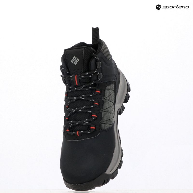 Men's hiking boots Columbia Transverse Hike Waterproof black/mountain red 15