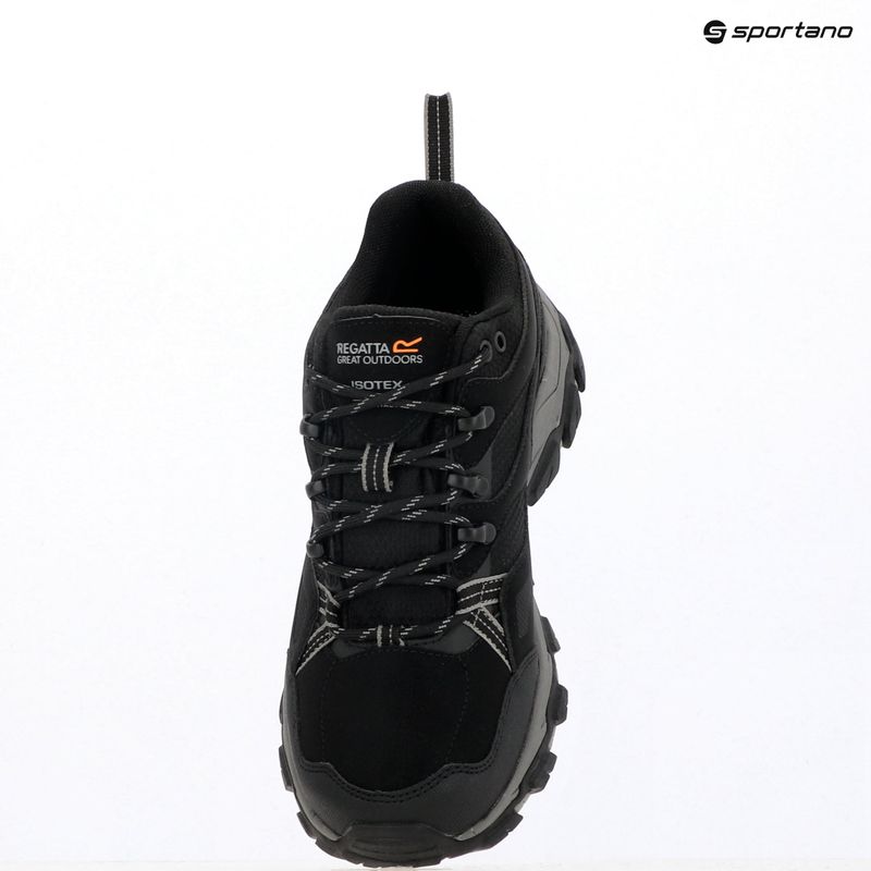 Men's trekking boots REGATTA Holcombe III Low black/granite 10