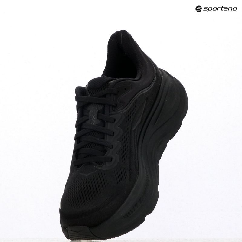 Men's running shoes HOKA Bondi 9 black/black 18