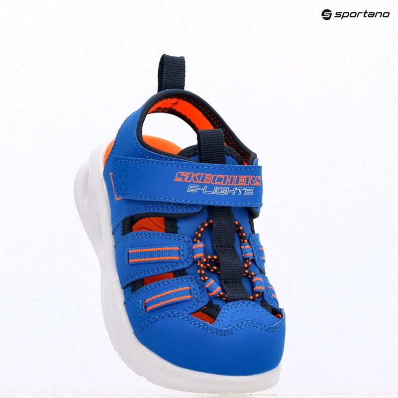 SKECHERS S-Lights Sola Glow blue/lime children's sandals 4