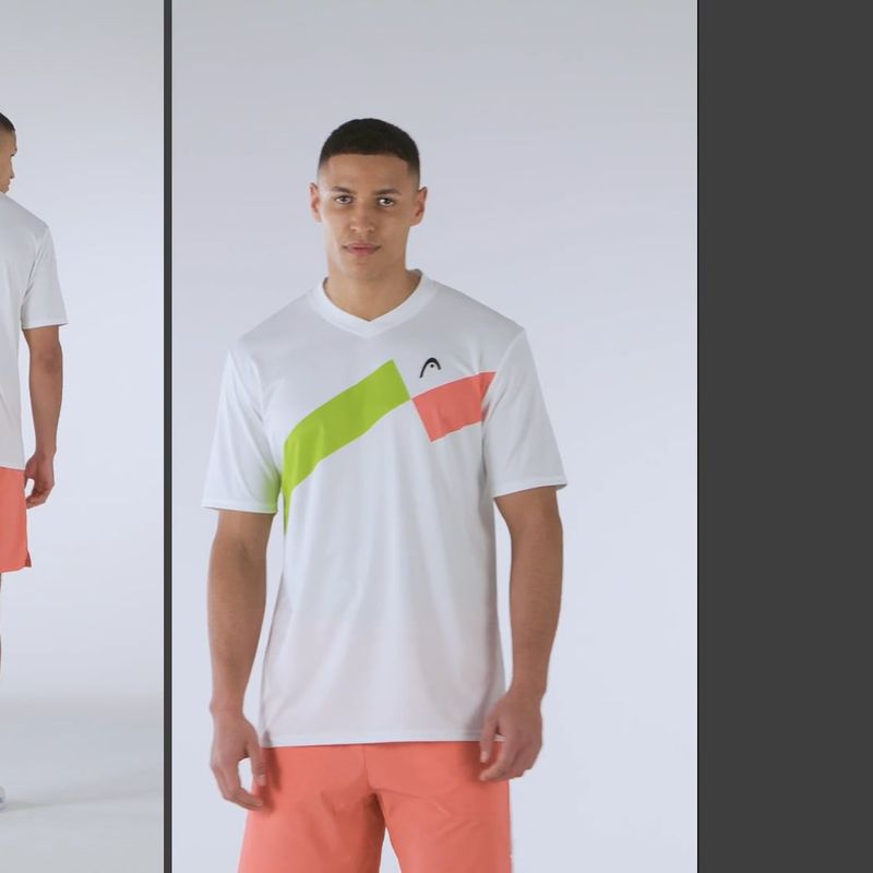 HEAD men's tennis shirt Topspin gi/print perf m 6