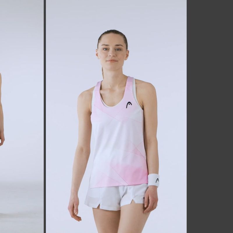 Women's tennis tank top HEAD Spirit Tank Top print vision w/alight lilac 5