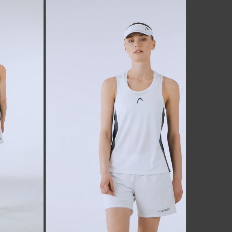 Women's tennis tank top HEAD Club 25 Tech Tank Top W white 5