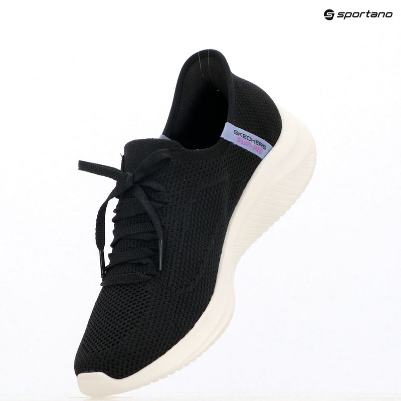 Women's SKECHERS Ultra Flex 3.0 Elevated Motion black/white shoes 15