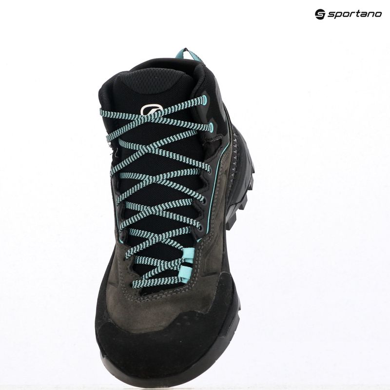 SCARPA Rapid XT Mid GTX shark/aqua women's approach shoes 13