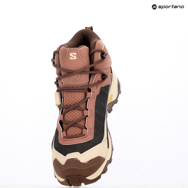 Women's trekking boots Salomon X Ultra 5 MID GTX burlwood / french roast / rattan 19