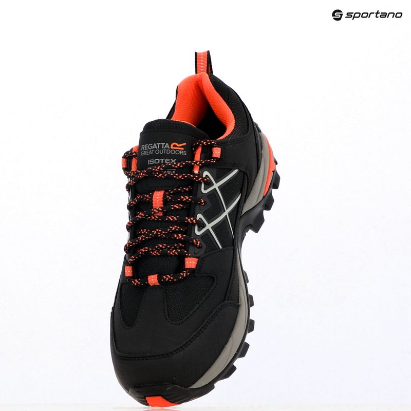 Women's trekking boots REGATTA Samaris III Low black/satsuma 18