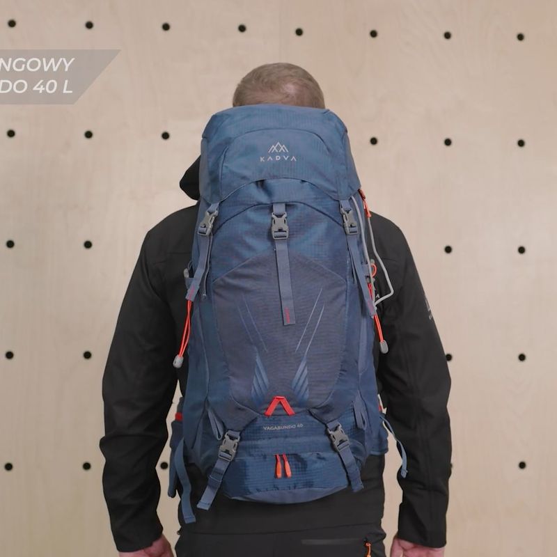 KADVA Vagabundo 40 l black trekking backpack 33