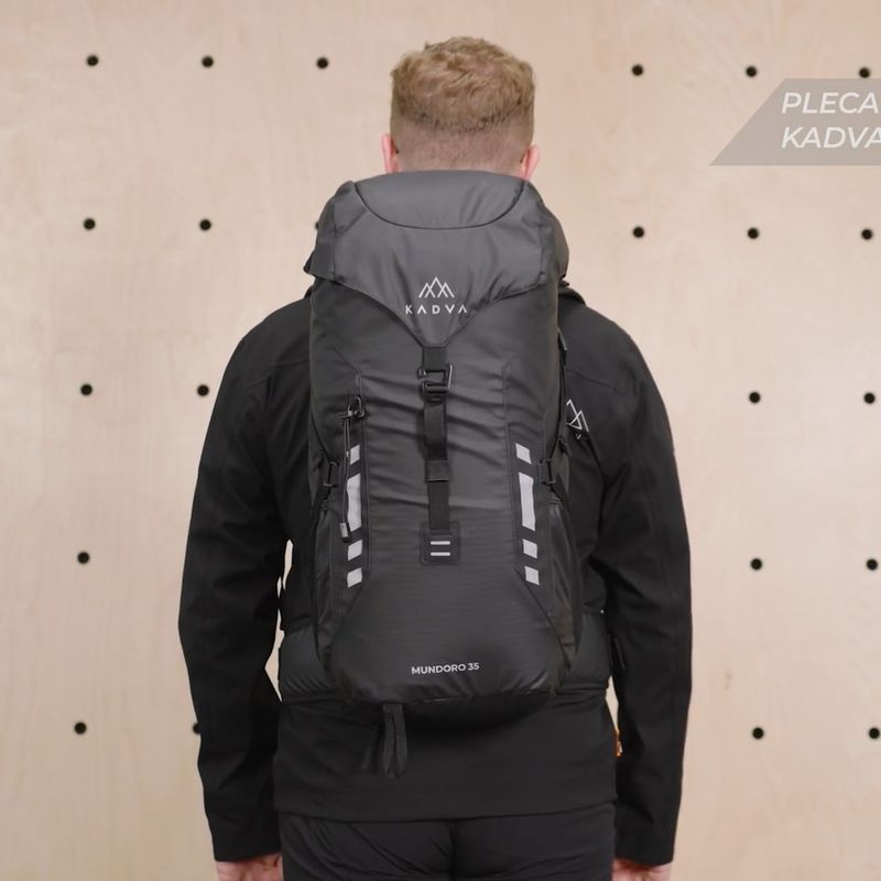 KADVA Mundoro 35 l black hiking backpack 21