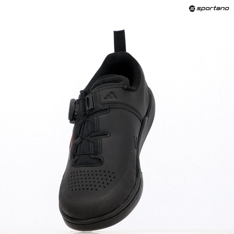 Men's adidas FIVE TEN Freerider Pro Boa core black/red/cloud white platform cycling shoes 9