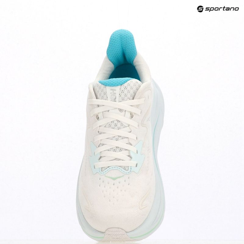 Women's running shoes HOKA Clifton 10 white/cielo blue 17