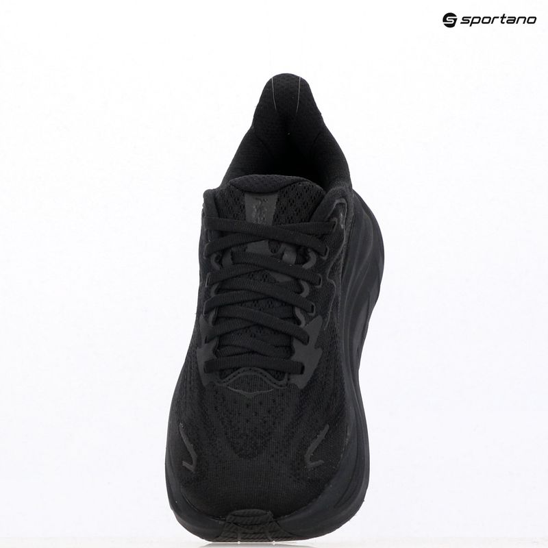 Women's running shoes HOKA Clifton 10 black/black 17