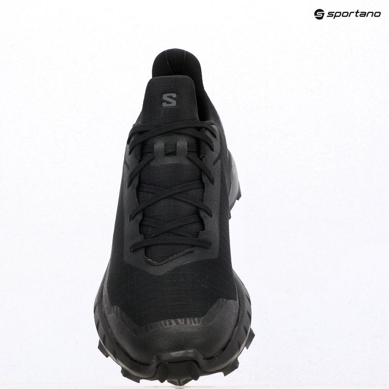 Women's running shoes Salomon Alphacross 5 black/black/ebony 11