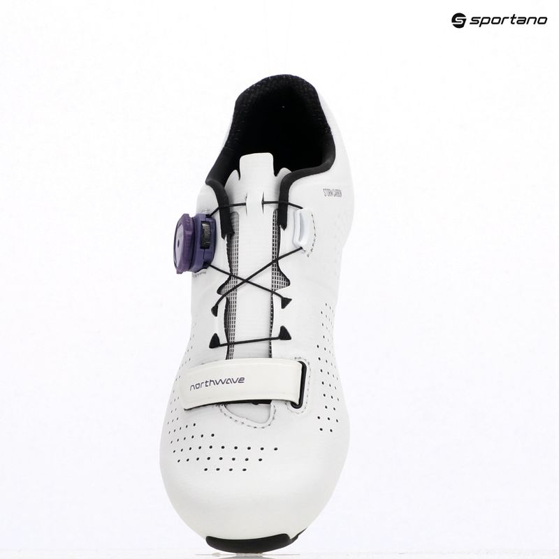 Northwave Storm Carbon white/dark purple women's road shoes 11