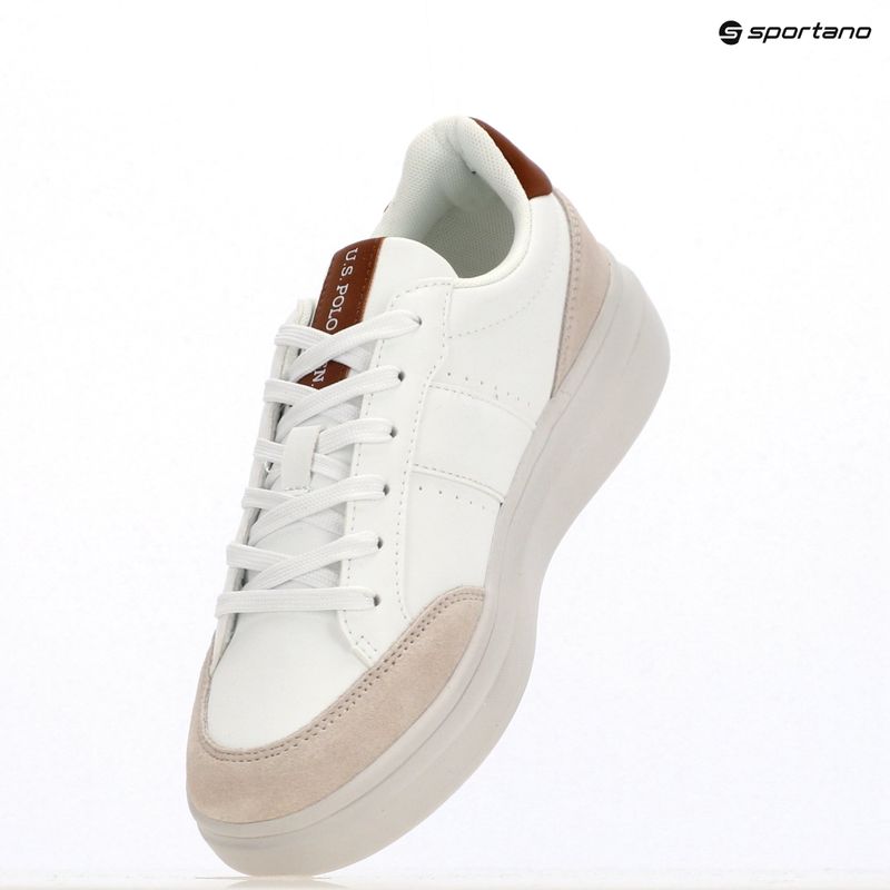 Men's shoes U.S. Polo Assn. CODY003B white/light brown 9