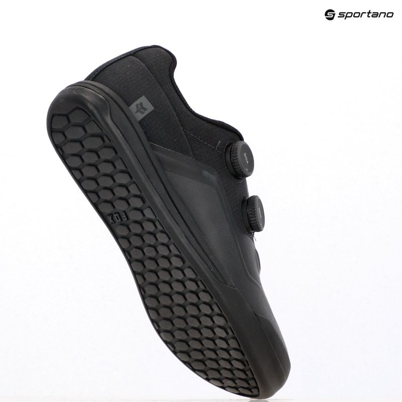 Men's platform cycling shoes Fox Racing Union BOA Flat black 9