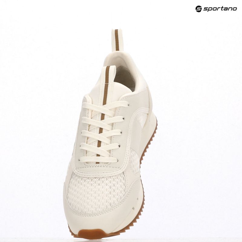 EA7 Emporio Armani Black & White Laces triple off wht/gold shoes 12