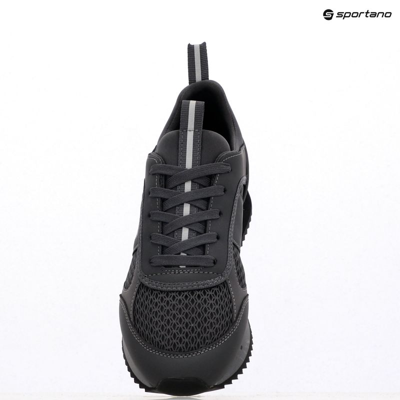 EA7 Emporio Armani Black & White Laces asphalt grey/silv.g7 shoes 12