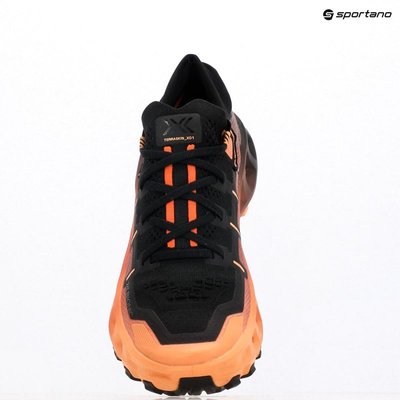 X-Bionic Terraskin X01 x black/dark peach/fresh peach running shoe 14