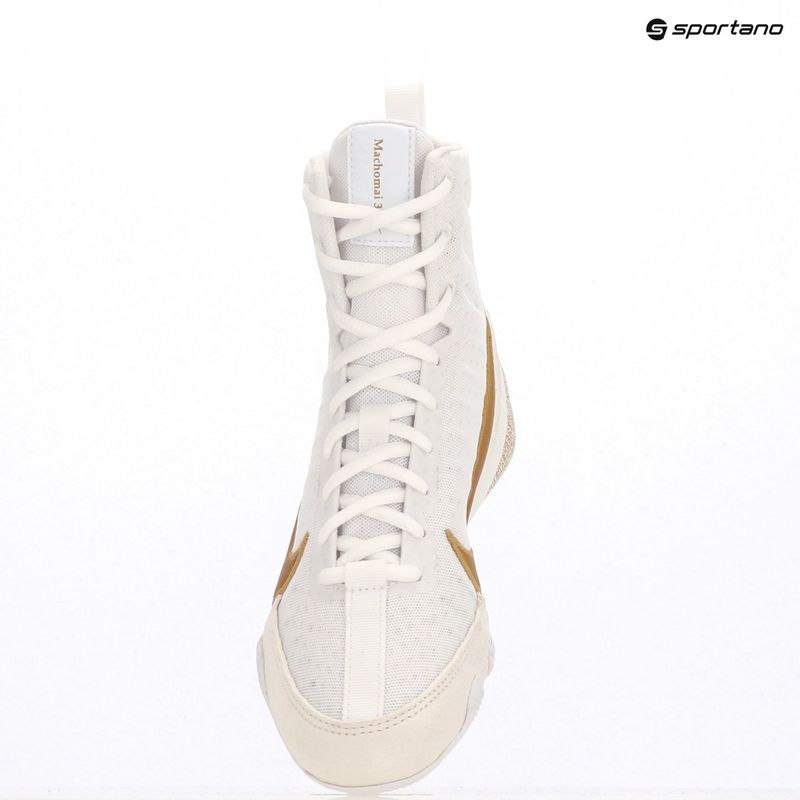 Nike Machomai 3 white/metallic gold boxing shoes 9