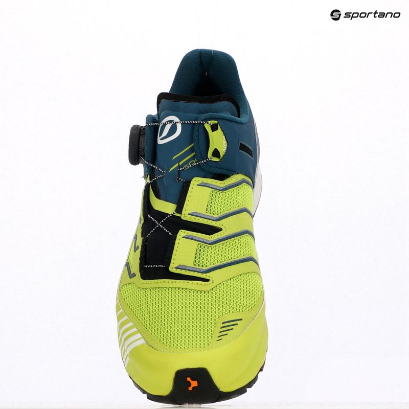Men's SCARPA Ribelle Run Calibre HT running shoe lime green/deep lagun 13