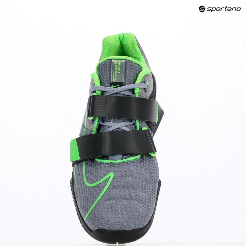 Nike Romaleos 4 ashen slate/green strike/anthracite weightlifting shoe 9