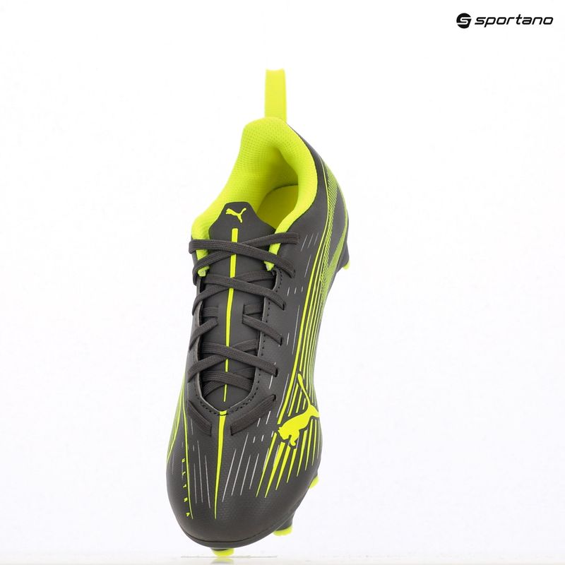 PUMA Ultra 5 Play FG/AG Jr matte aged silver/yellow alert/puma aged silver children's football boots 9