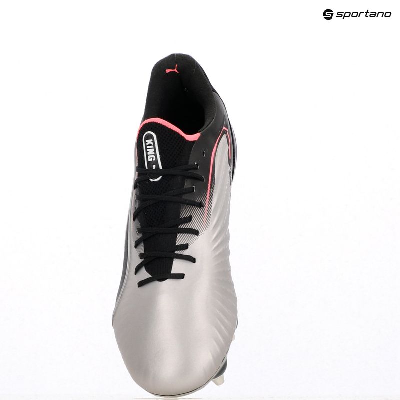 Men's football boots PUMA King Ultimate MxSG puma silver/puma black/sun struck/puma white 9