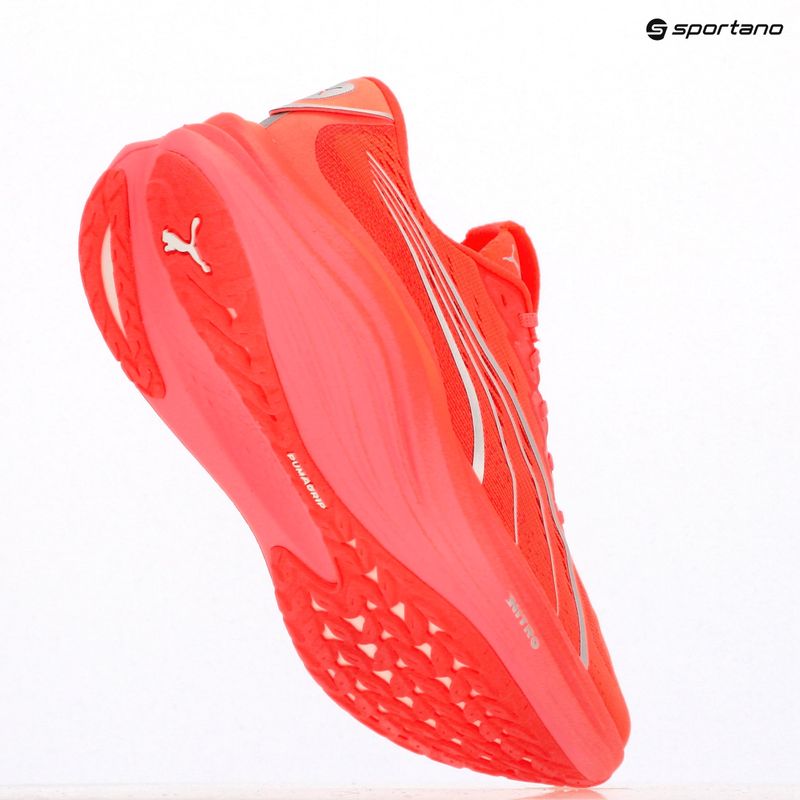 Men's running shoes PUMA MagMax Nitro glowing red/peach frost 9