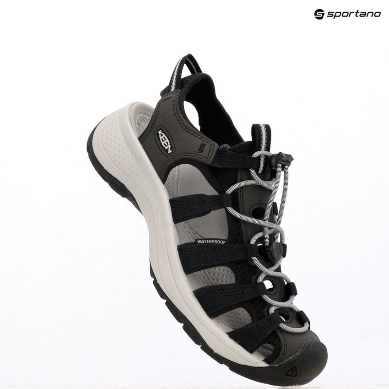KEEN Astoria West women's sandals black/grey 12