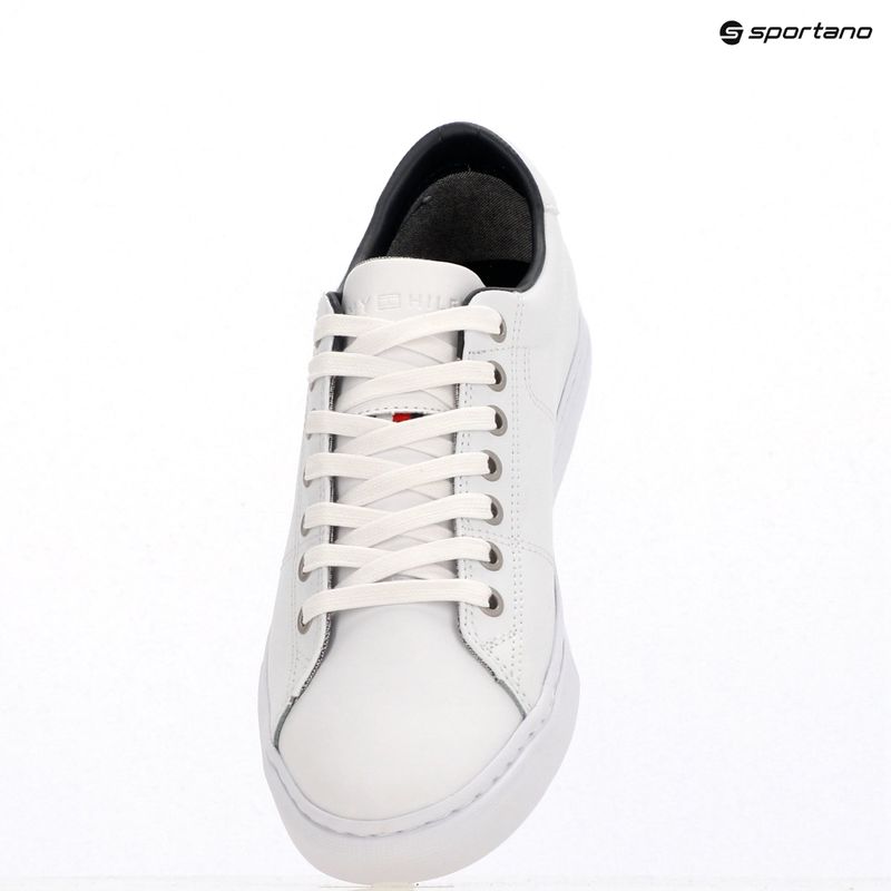 Tommy Hilfiger men's shoes Essential Leather Sneaker white 9