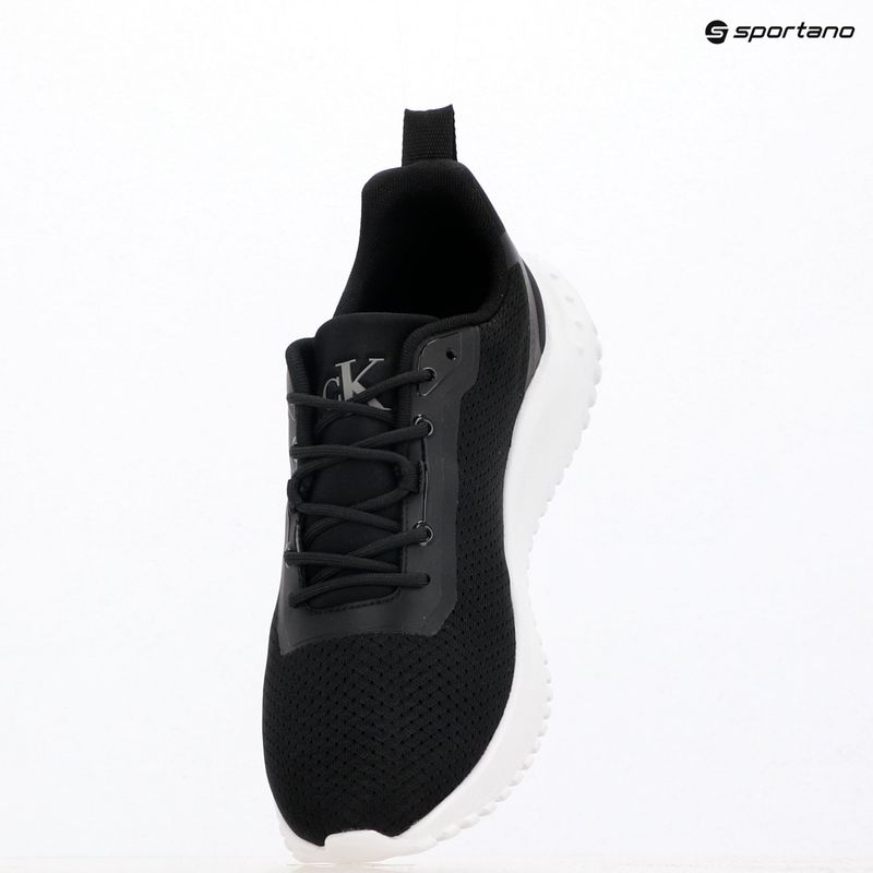 Calvin Klein men's shoes YM0YM01285 Hike Runner Mix Mesh Black/Bright White 9