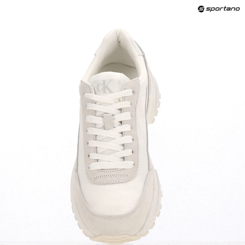 Calvin Klein men's shoes YM0YM01292 Hike Runner Casual Ny-Su Triple Bright White 9