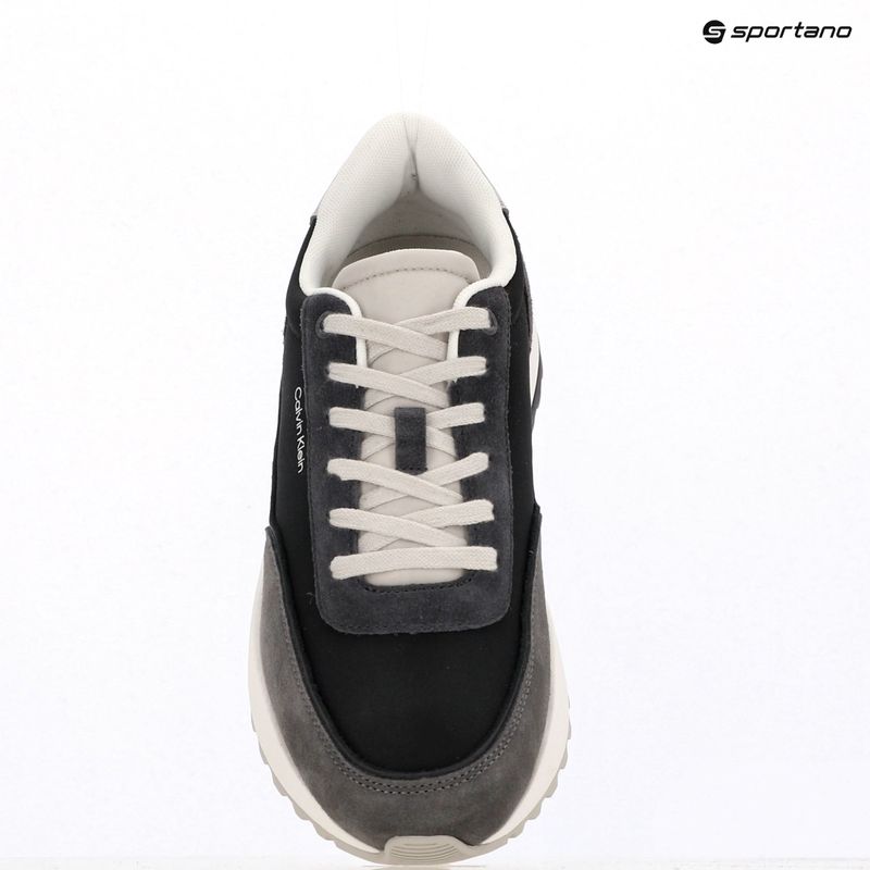 Calvin Klein men's shoes HM0HM01714 Low Top Lace Up Repreve Mix Formal Gray/Eggshell/Creamy White 9