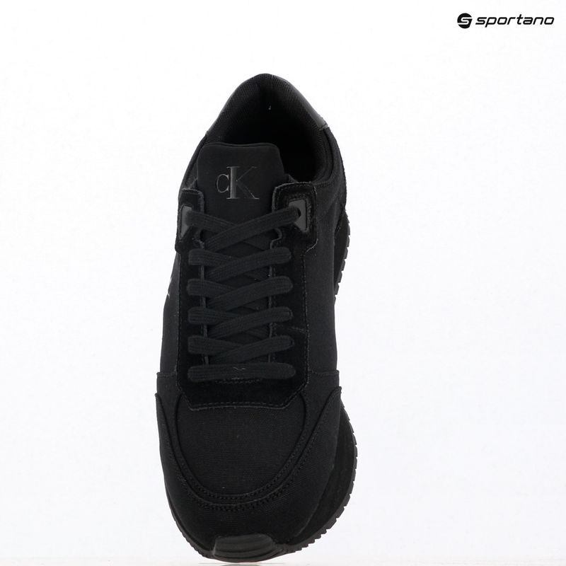 Men's shoes Calvin Klein YM0YM01217 Runner Sock Laceup Mg Canvas triple black 9