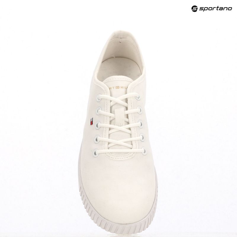 Tommy Hilfiger women's trainers Canvas Lace Up white 9