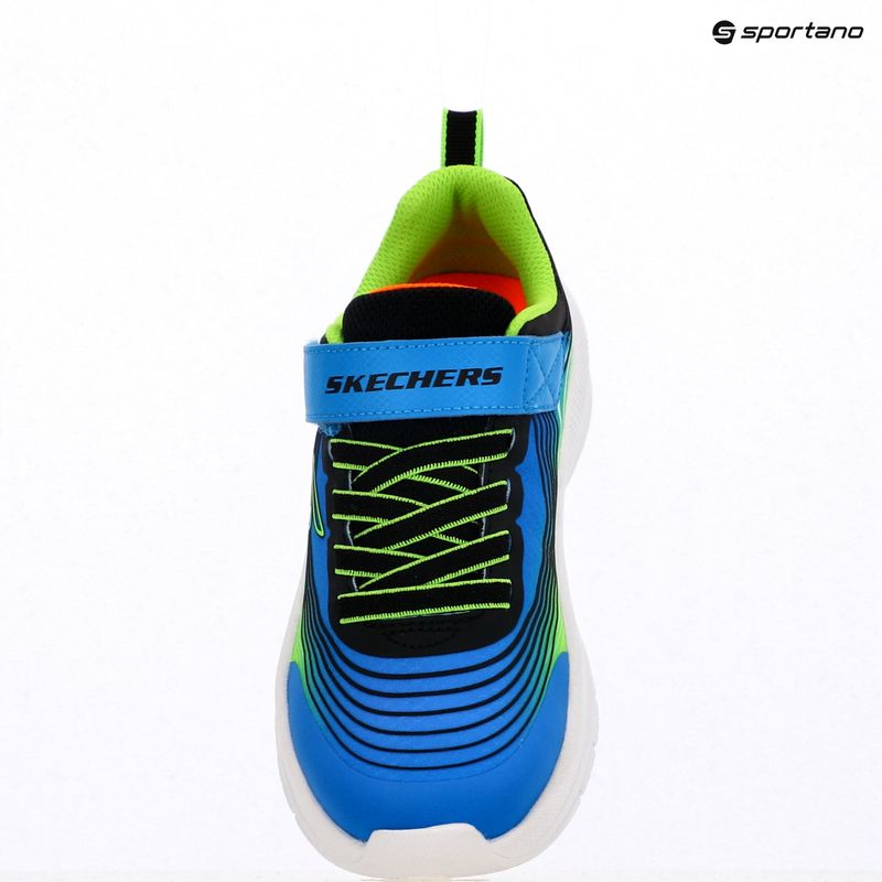 Skechers Microspec Advance children's shoes blue/lime 9