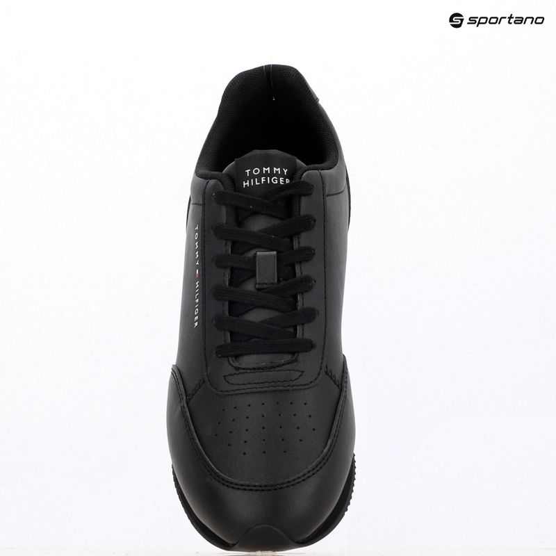 Men's Tommy Hilfiger Lo Runner Pu Mix black shoes 9