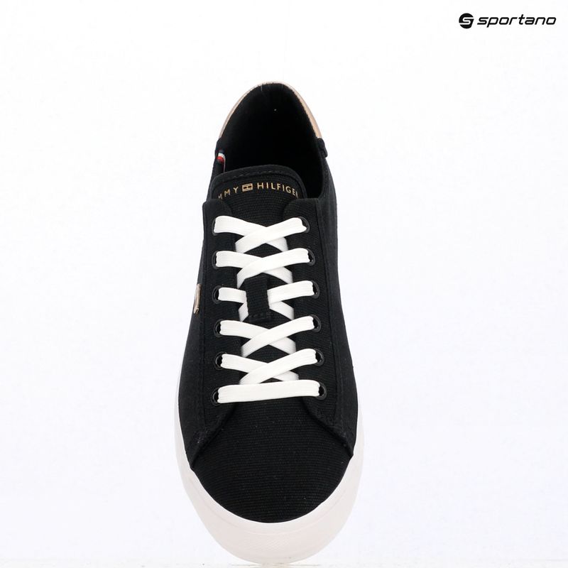Tommy Hilfiger women's trainers Vulc Canvas Lace Up black 9
