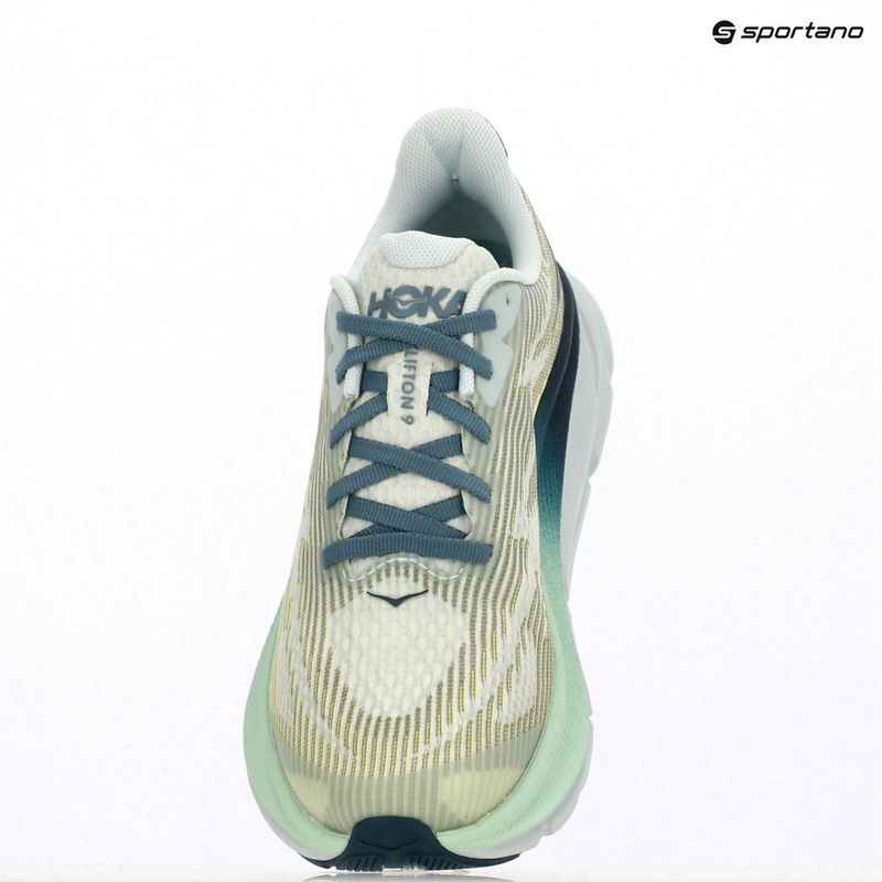 HOKA Clifton 9 droplet/blue twilight children's running shoes 10