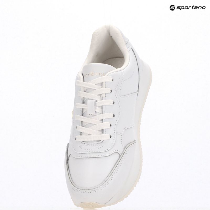 Tommy Hilfiger women's shoes Leather Runner white 9
