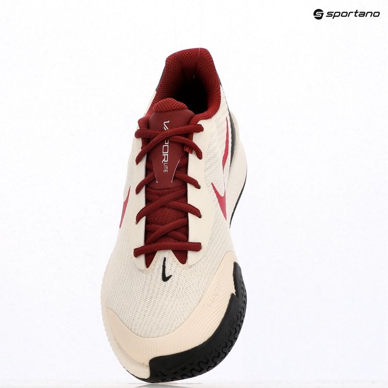 Women's tennis shoes Nike Vapor Lite 3 pale ivory / rush pink / sail / team red 9