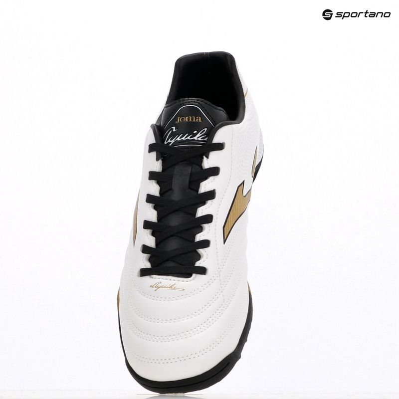 Men's football boots Joma Aguila TF white/gold 9